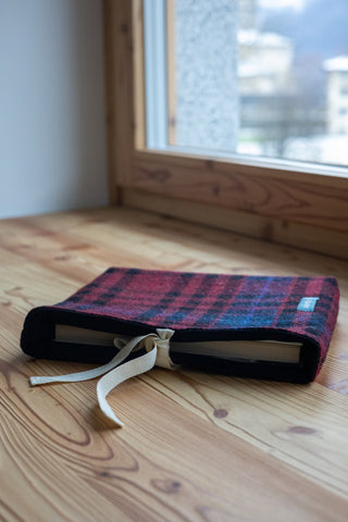 Custodia Libro - Tartan merlot