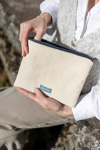 Pochette piatta - burro e fiori