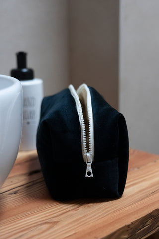 Beautycase maxi - velluto petrolio