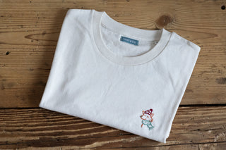 T shirt unisex con ricamo - volpe